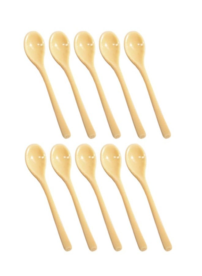 SUPVOX 10 Pieces Miniature Spoons, 1:12 Scale Dollhouse Kitchen Accessories, Realistic Tiny Tableware for DIY Crafts & Model Displays (Resin) - Image 1